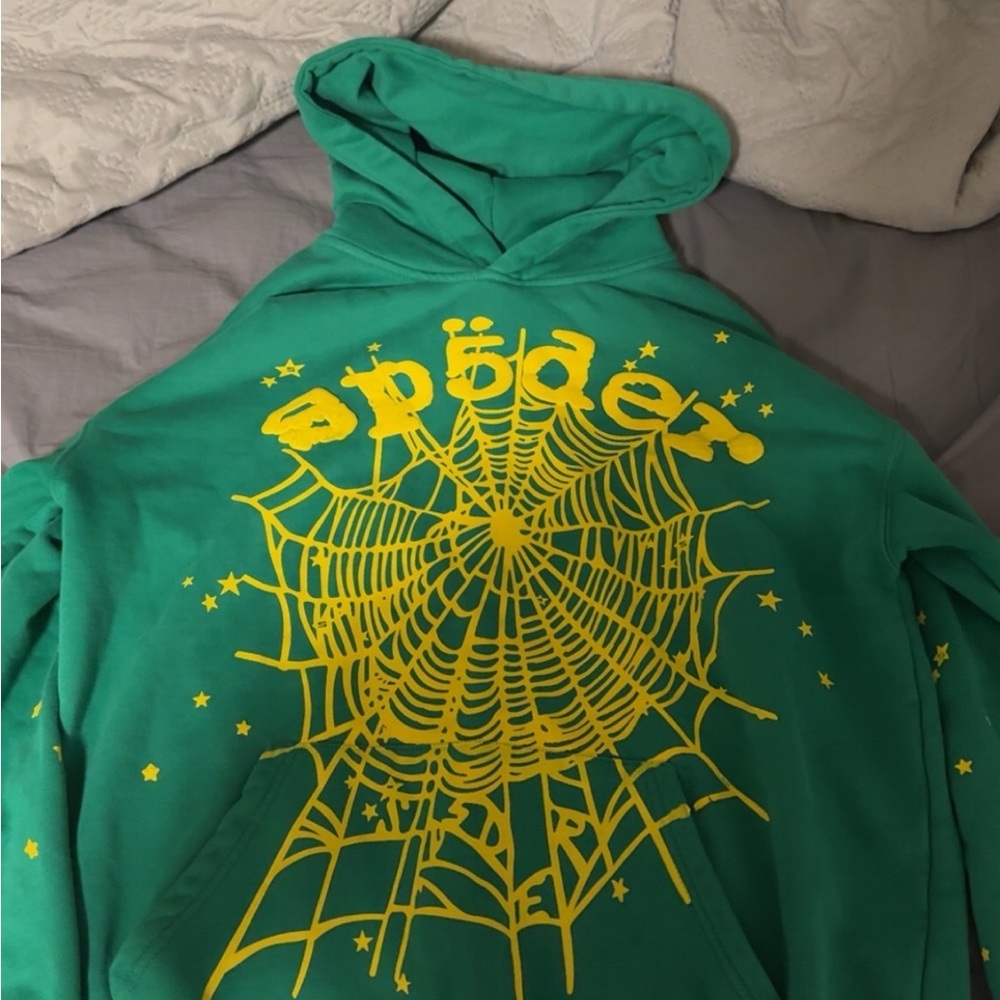 Spider Hoodie Slime Green V2